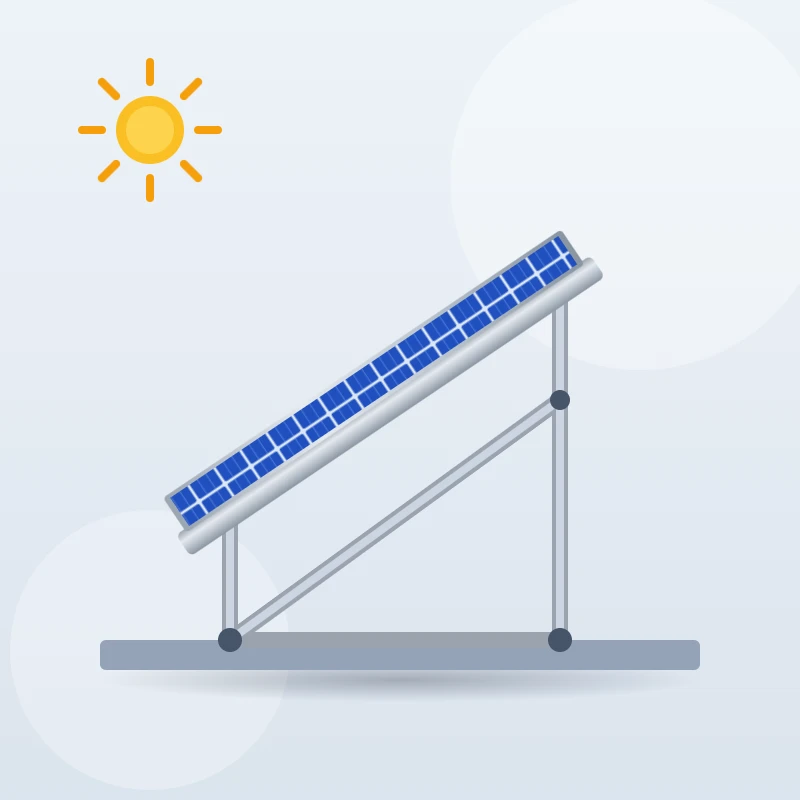 Aluminium Rooftop Mounting Structure (per kW)